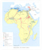 AFRICA. Prehistoric & ancient. Trade development routes civilisations 1973 map