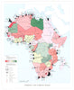 AFRICA. Domestic and foreign trade 1973 old vintage map plan chart