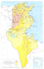 TUNISIA. Tunisia; Republic of Tunisia 1973 old vintage map plan chart