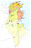 TUNISIA. Economy industry trade farming agriculture resources 1973 old map