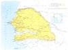 SENEGAL. Senegal; Republic of Senegal 1973 old vintage map plan chart