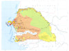 SENEGAL.  Economy industry trade farming agriculture resources 1973 old map