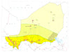 NIGER. Economy industry trade farming agriculture resources 1973 old map