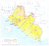 LIBERIA. Liberia; Republic of Liberia 1973 old vintage map plan chart