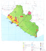 LIBERIA. Economy industry trade farming agriculture resources 1973 old map