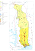 TOGO. Economy industry trade farming agriculture resources 1973 old map