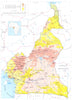 CAMEROON. Cameroon; United Republic of Cameroon 1973 old vintage map chart