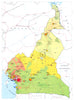 CAMEROON. Economy industry trade farming agriculture resources 1973 old map