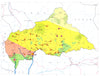 CENTRAL AFRICAN REPUBLIC. Economy industry trade agriculture resources 1973 map