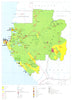 GABON. Economy industry trade farming agriculture resources 1973 old map