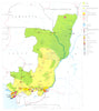 CONGO. Economy industry trade farming agriculture resources 1973 old map
