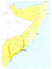 SOMALIA. Economy industry trade farming agriculture resources 1973 old map