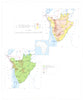 BURUNDI. Economy industry trade farming agriculture resources 1973 old map