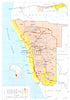 NAMIBIA. Namibia;  1973 old vintage map plan chart