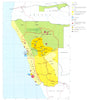 NAMIBIA.  Economy industry trade farming agriculture resources 1973 old map