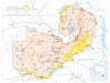 ZAMBIA. Zambia; Republic of Zambia 1973 old vintage map plan chart