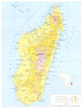 MADAGASCAR. Madagascar; Malagasy republic 1973 old vintage map plan chart