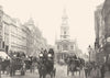 LONDON. Strand- At St Mary- Le- Strand Church 1896 old antique print picture