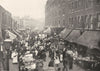LONDON. Petticoat Lane- A Sunday morning scene 1896 old antique print picture