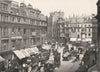 LONDON. King William Street- Cannon Street end, Showing William's Statue 1896