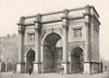 LONDON. The Marble Arch- From the Park 1896 old antique vintage print picture