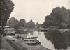 LONDON. Isleworth- The Thames at Isleworth 1896 old antique print picture