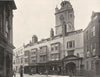 LONDON. Fore Street- Tower of Church St Giles, Cripplegate 1896 old print