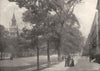 LONDON. Temple- King's Bench walk 1896 old antique vintage print picture