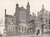LONDON. Thames Embankment- Sion College 1896 old antique vintage print picture