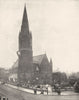 LONDON. Whitechapel Road- St Mary's Church. Showing the open- air Pulpit 1896