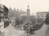 LONDON. Great St Helen's- St Helen's Church and Churchyard 1896 old print