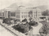 SOUTH AFRICA. House of Parliament, Cape Town 1899 old antique print picture