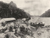 SOUTH AFRICA. St John's river, old Jetty and Warehouses 1899 antique print