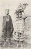 SOUTH AFRICA. Fingoe Girls 1899 old antique vintage print picture