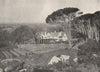 SOUTH AFRICA. Groote Schuur, Rondebosch 1899 old antique vintage print picture