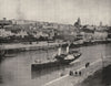 PAS- DE- CALAIS. Boulogne- General view from the West Pier 1895 old print