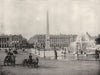 PARIS. Paris- The Place de La Concorde 1895 old antique vintage print picture