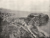MONACO. Monte Carlo- Bird's- eye view of the Principality 1895 old print