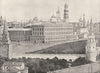 RUSSIA. Moscow- The Imperial Palace, within the Kremlin 1895 old antique print