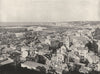 ITALY. Genoa- General view of the City 1895 old antique vintage print picture