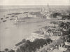 VENICE. Venice- Panorama of the City 1895 old antique vintage print picture