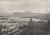 SWITZERLAND. Lucerne- View of Lucerne and its Mountains 1895 old antique print