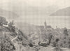 SWITZERLAND. The Rigi, Viznau- Ascending the Rigi from Viznau 1895 old print