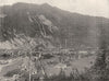 SWITZERLAND. Interlaken- General view of the Town 1895 old antique print