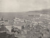 ITALY. Trieste- The Town and the Harbour 1895 old antique print picture