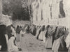 ISRAEL. Jerusalem- The Jews Wailing Place 1895 old antique print picture