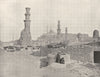 EGYPT. Cairo- Distant view of the Citadel 1895 old antique print picture