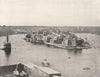 MALTA. Malta- General view of the Harbour 1895 old antique print picture