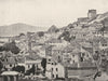 GIBRALTAR. Gibraltar- General View of the Town 1895 old antique print picture
