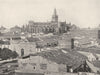 SPAIN. Seville- General view, showing the Cathedral 1895 old antique print